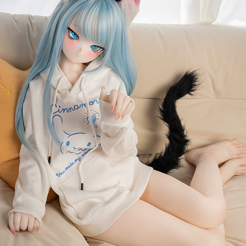 MOZU Doll S級アニメ系ラブドール 141cm バスト大 薄荷ちゃん ビニール製のヘッド＋TPEボディ 肌色＆眼球色＆メイク＆ウィッグ＆衣装は宣材写真と同じ画像4