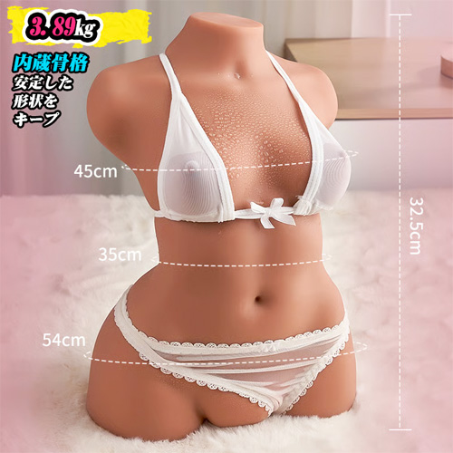 ちっぱいギャル モアナ 骨格入り Wホール ソフトTPE素材 3890g リアル 褐色ボディ大型オナホ画像7