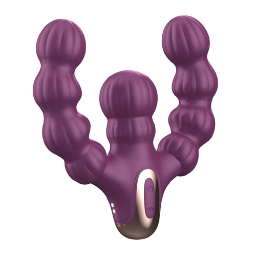 カップルの穴刺激をシェア プルスティック ダブルエンドバイブ RC画像4