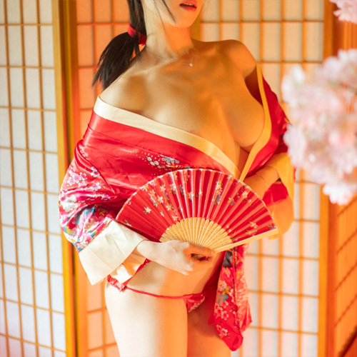 夢幻遊郭 真紅のSEXY 花魁着物コス画像2