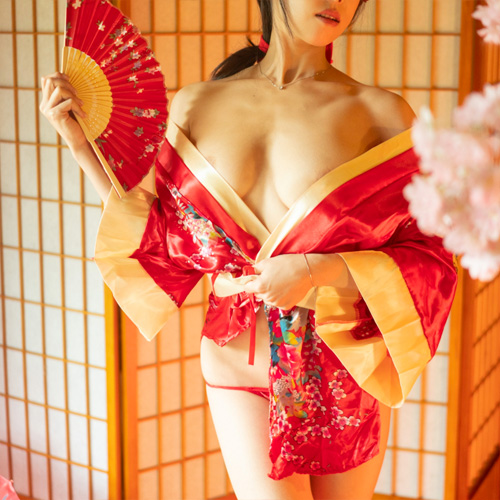 夢幻遊郭 真紅のSEXY 花魁着物コス画像3