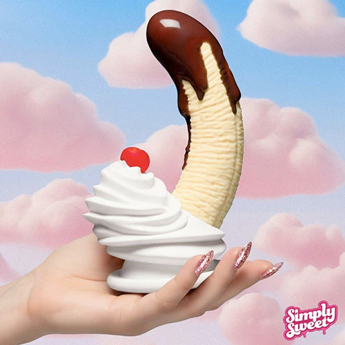 チョコレートディップ バナナスプリット シリコンディルド画像7