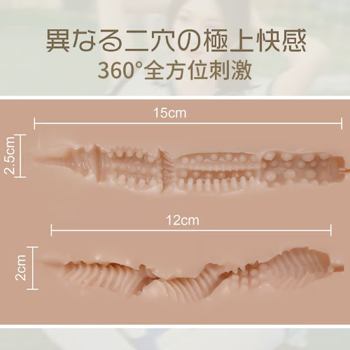 重量8kg むっちりボディ TPE素材 リアル系 密着二穴 可動骨格内蔵大型オナホ画像5
