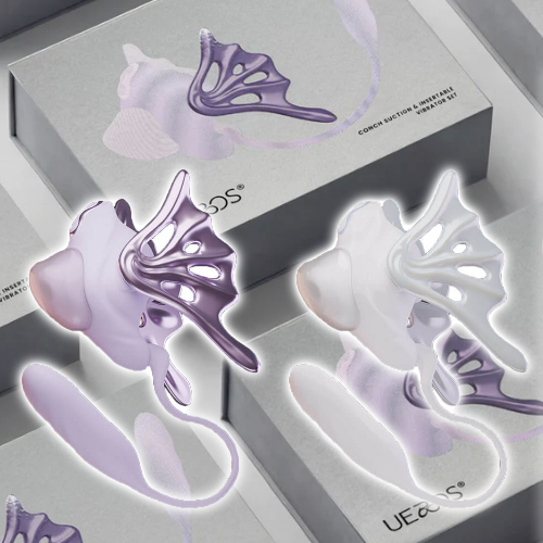 UEROS Conch Suction & Insertable Vibrator Set コンク