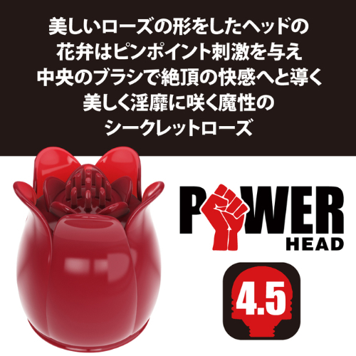 45mmヘッド対応のデンマアタッチメント パワーヘッド シークレットローズ画像5