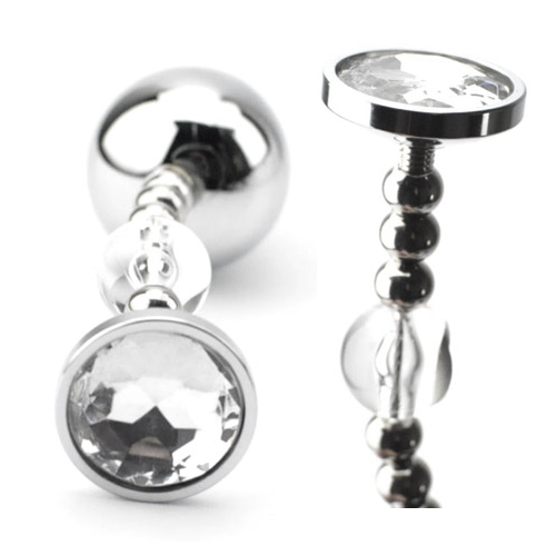 Beaded Metal Jewel Butt Plug ビーデッドメタルジュエルバットプラグ画像3