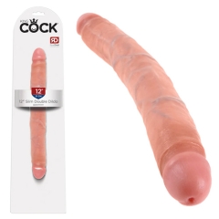 King Cock 12インチ Slim Double Dildo Flesh
