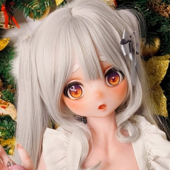 ElsaBabe フリルエプロン 銀髪ダッチワイフ 140cm琥珀色の瞳 アニメラブドール 可憐な妹