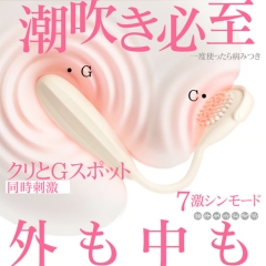 指ハメ式女性用2点責めバイブ クリ集中ケア アプリ操作対応