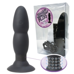 パール入りアナルプラグ型バイブ ROLLING VIBRATION PLUG